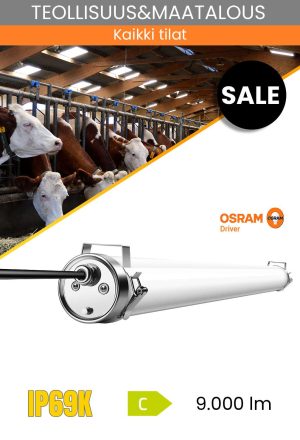 IP69K valaisin LED 1500mm 60W/4000K